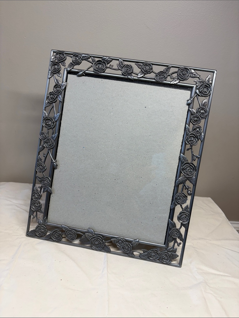 8 X 10” Floral Metal Picture Frame